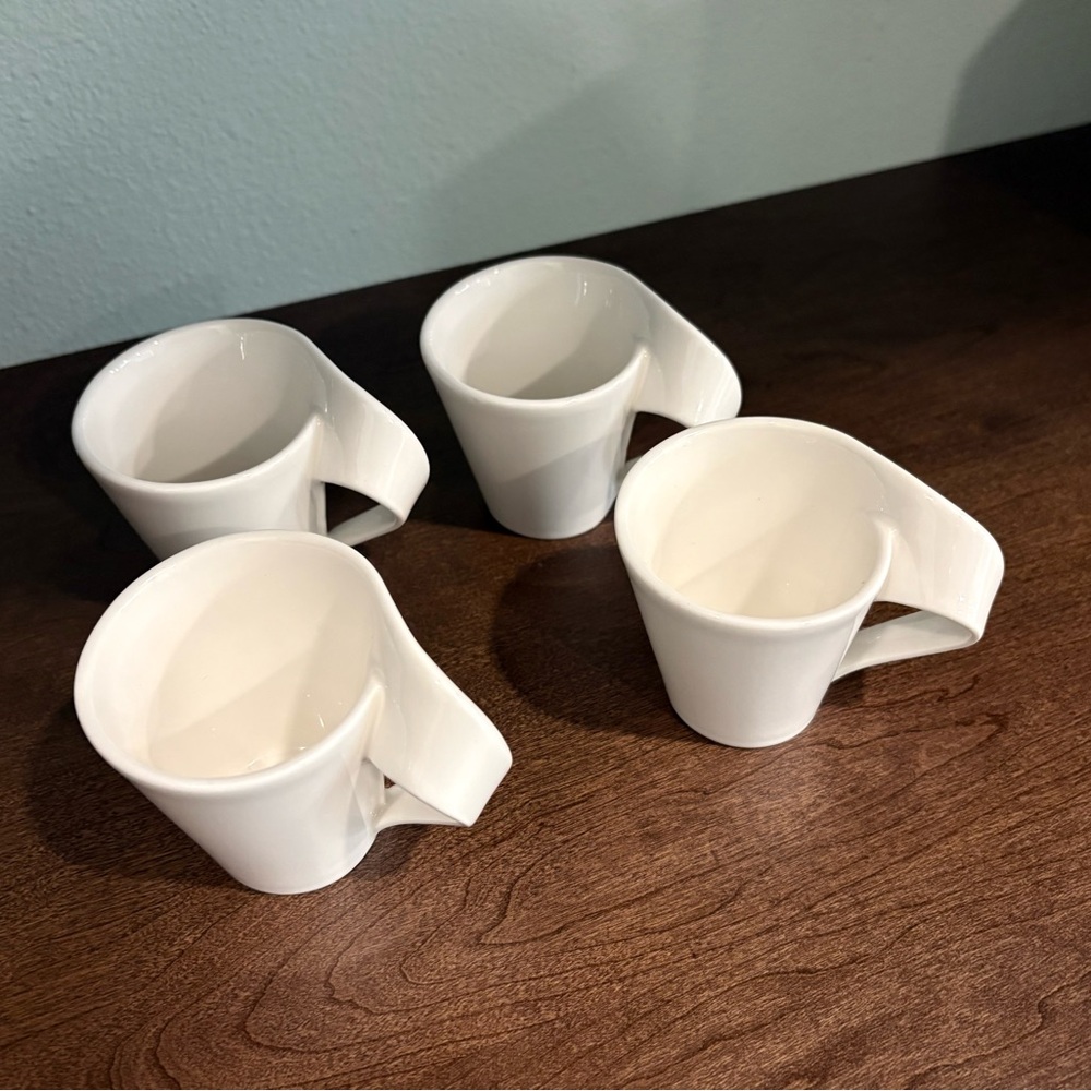 Villeroy & Boch Modern White Demitasse Expresso Set of 4